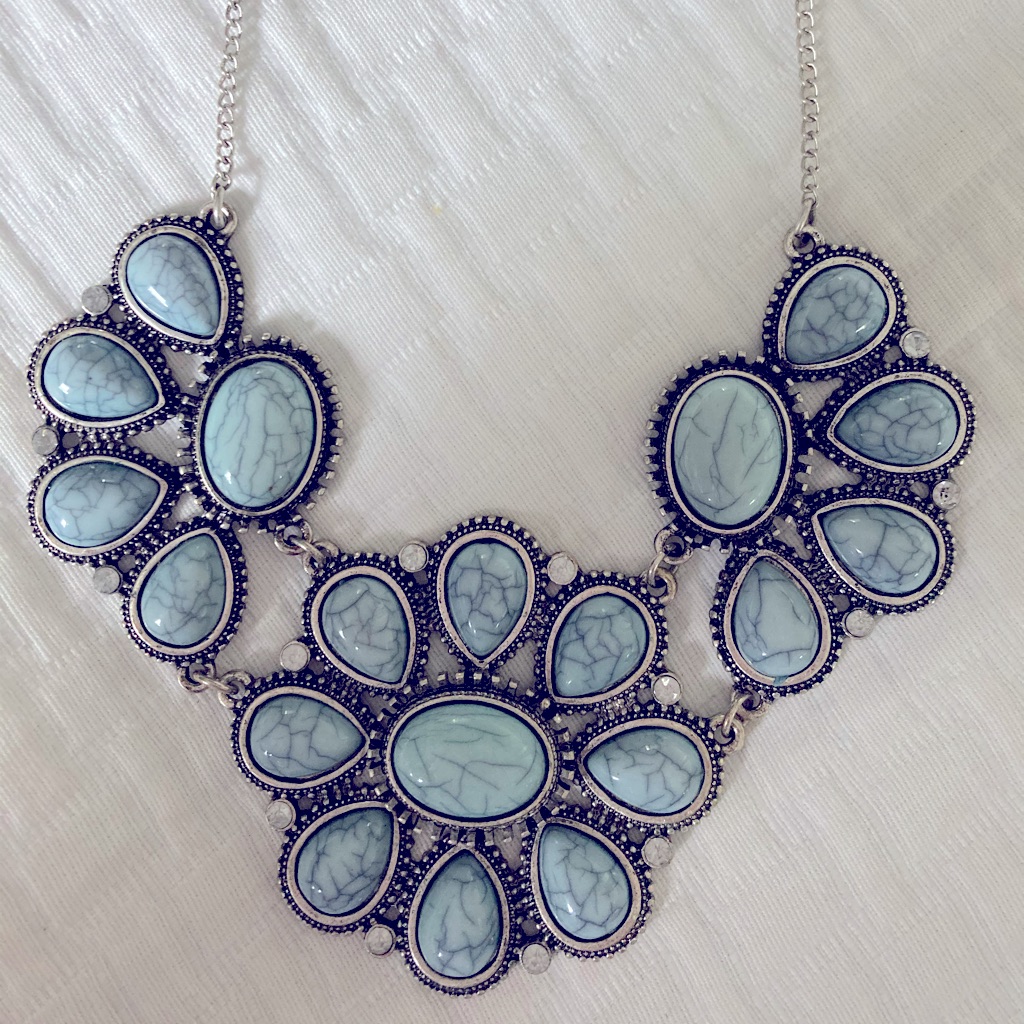 Blue And Silver Necklace
